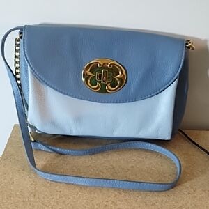 Emma Fox Blue Leather Purse